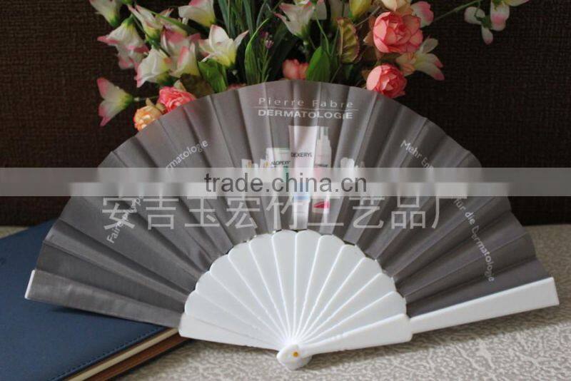 Factory price fabric plastic hand fan