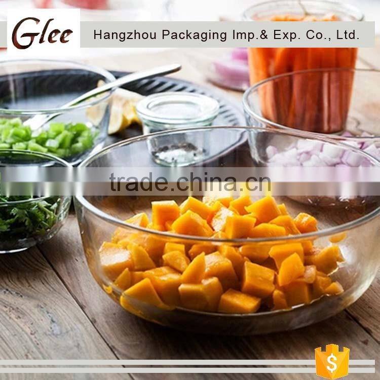 Lovely hot -sale trendy high quality colored glass fruit bowls salad bowl