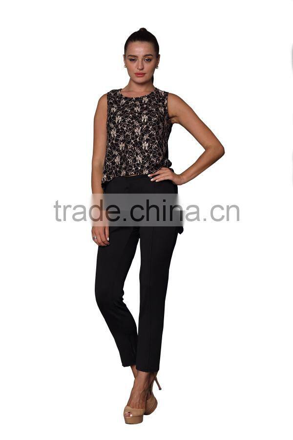 New Fashion Sequn and Beaded Lady Blouse & Top