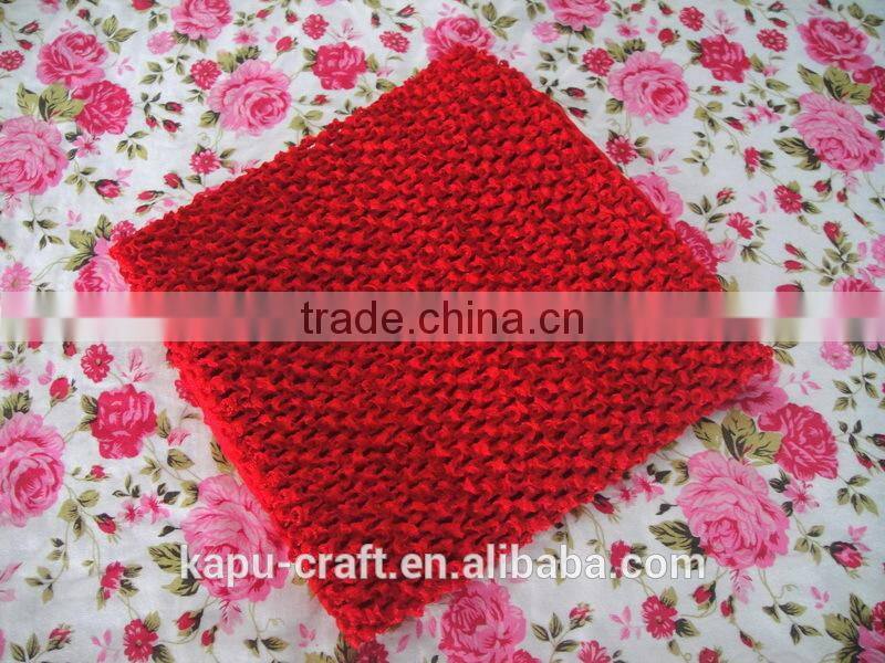 Solid color 9 inch girls crochet tube top lined children tube tops