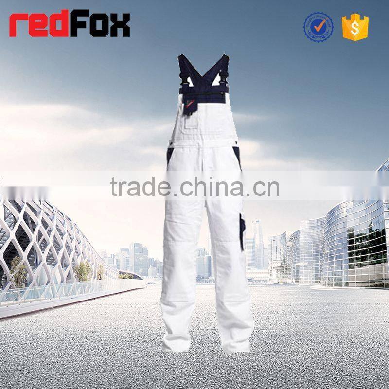 Hi Vis cheap white fashion workwear overalls for men