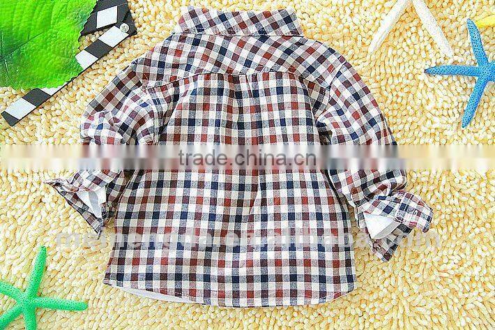 Plaid cotton shirts for kids
