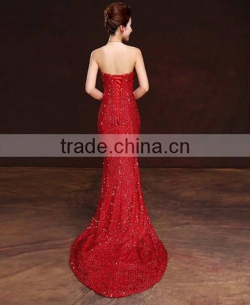 bling sequin long evening sleeveless fashion dinner dress