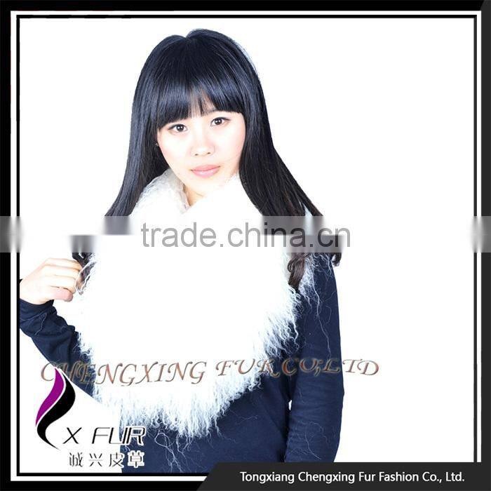CX-A-52R Winter Women Big Detachable Mongolian Lamb Fur Collar