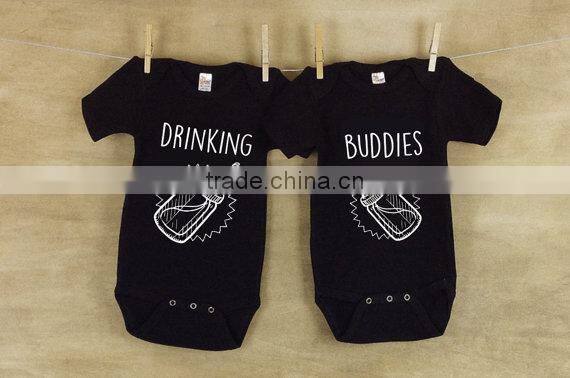 Custom Shirt - Matching Jumpsuits Twins Baby ,Cute Baby Shower Gift