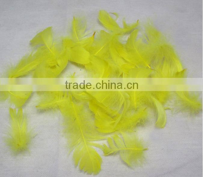 Wholesale multicolor decotation goose feather for party and wedding,5-8cm import from China