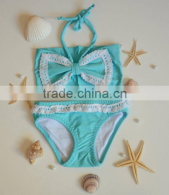Baby clothes baby girl biniki summer clothing pop color design from China