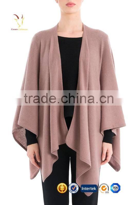 Knitted Cashmere Wool Poncho Shawl Scarf