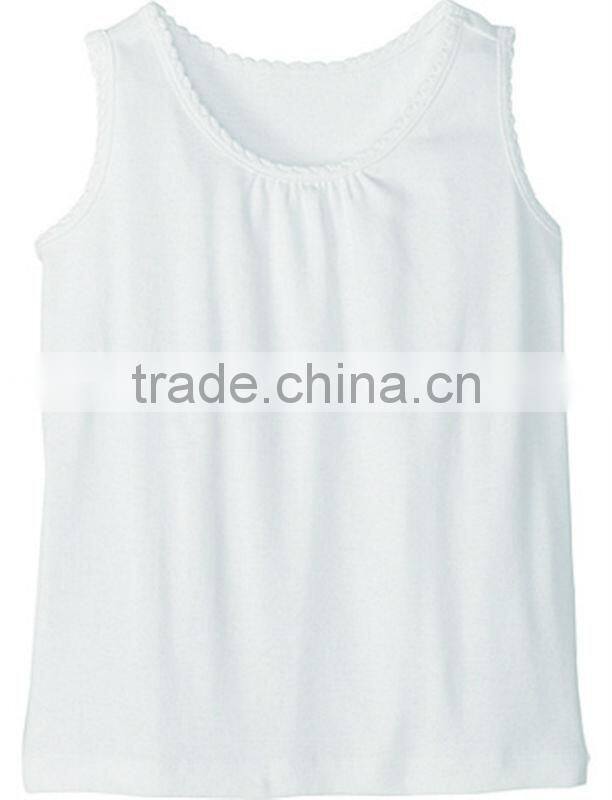 Plain girls pink tank tops