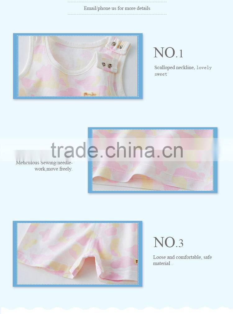 Fashion newborn baby girls clothing short sleeve cotton baby romper set wholesale