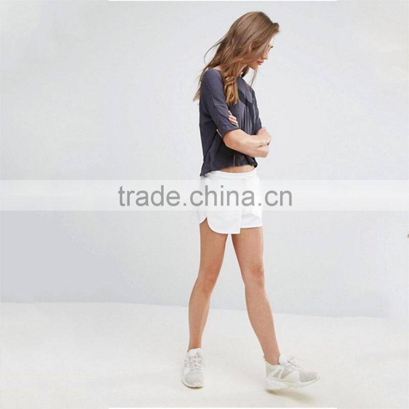 PU sports shorts Female summer loose wide leg running hot shorts women youth girl Casual home yoga pants