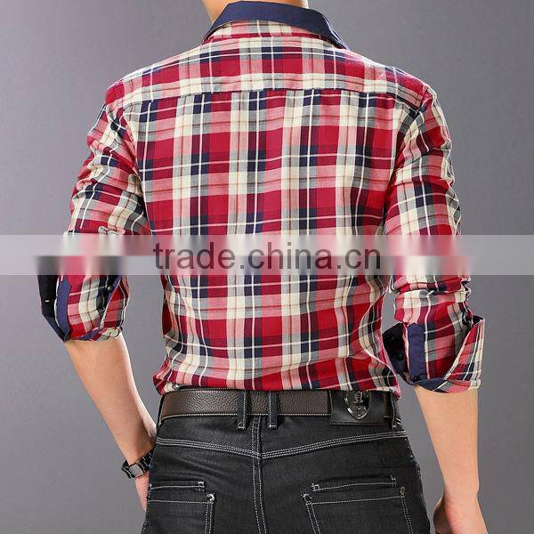 100%cotton casual men shirt with printing design