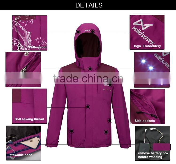 Winter ladies workout hoodie waterproof running gear