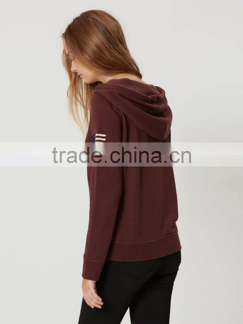 Costume women sweatshirt and custom sleeveless hoodie plain girls hoodies