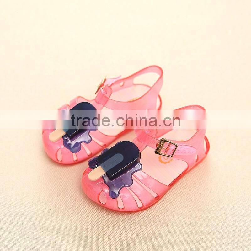 ice cream design cute girl's summer sandals
