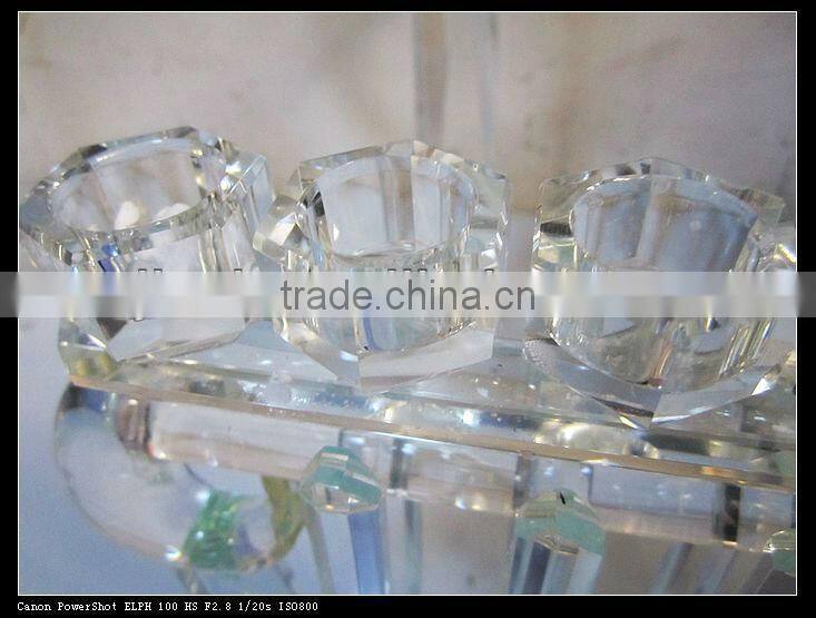 New design Crystal candle holder for home decoration