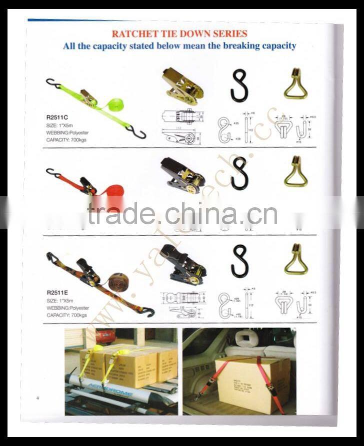 ratchet tie down straps in ratchet tie down cam buckle with hooks and rings best price by China manufacturer