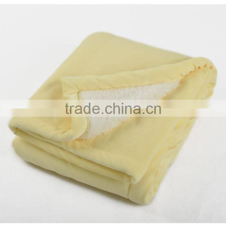 Cheap Wholesale Custom Thick Heavy Fleece Throw Blanket