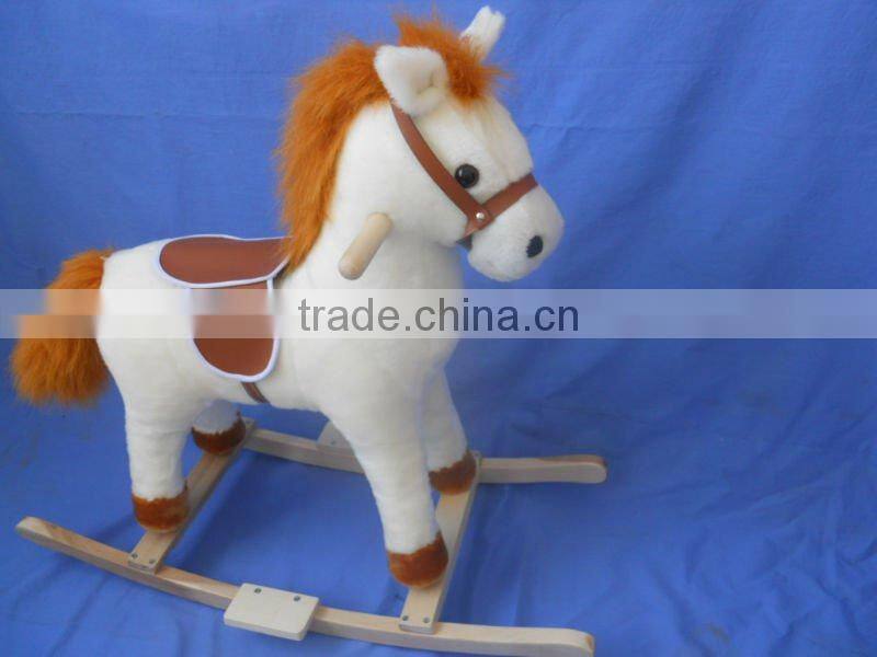 factory supply fashionable plush rocking horses toys
