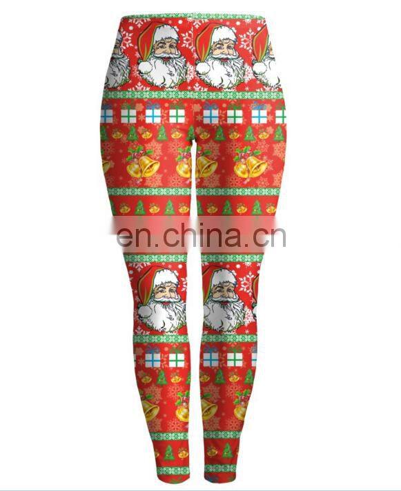 2017 Christmas Fashion Space Dye Ombre Leggings Girls Underwear Fitness Gym Yoga Seamless For Women