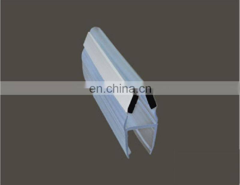 PVC magnetic shower door seal for 90 degree and 130 degree glass doors