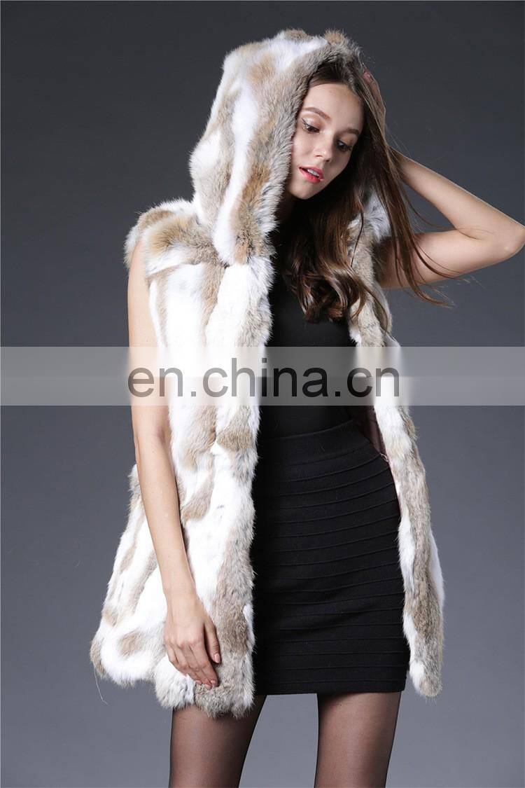 2016 alibaba europe styles winter fur jackets with hood
