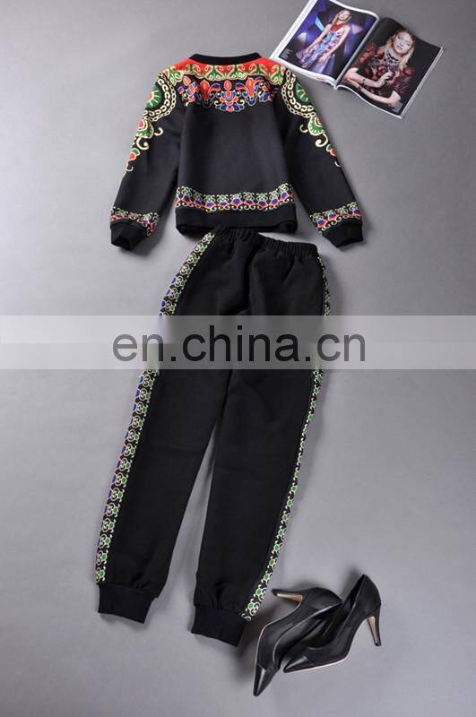 autumn winter designers women sport hoodie set