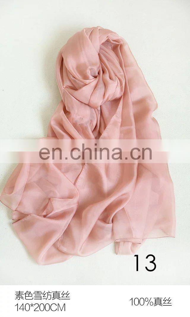 instant hijab white silk scarf for painting pure silk scarf