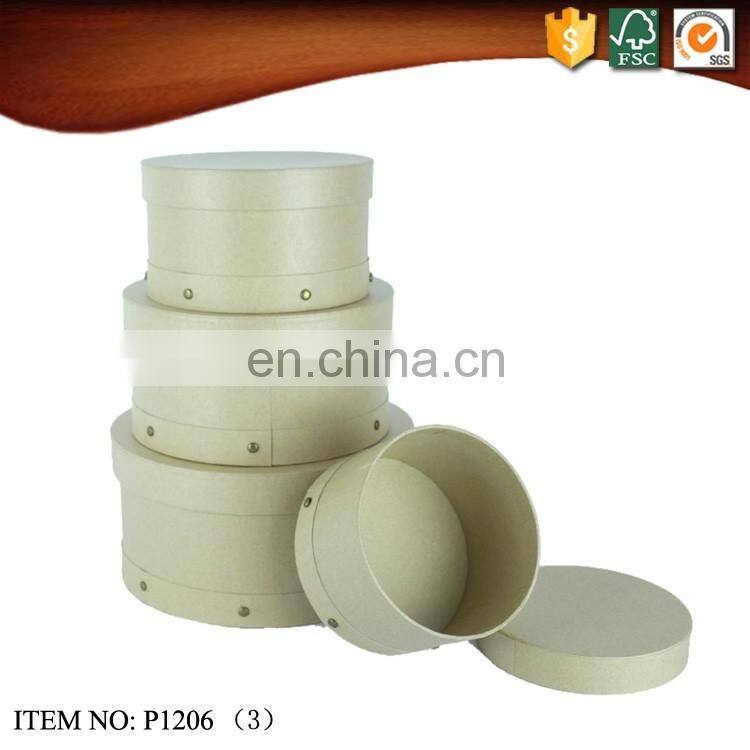 Kraft Paper Round Hat Box Wholesale