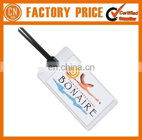 Promotional Custom Printed Plstic Luggage Tag Best Sale Luggage Tag