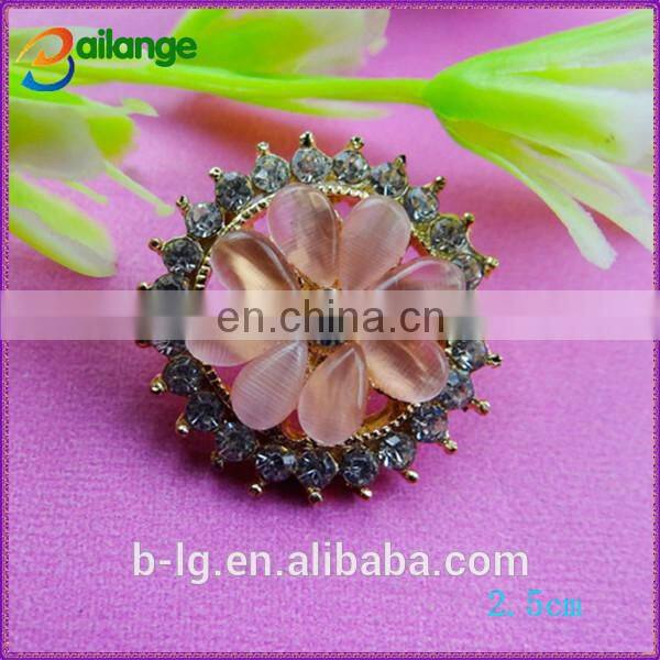 2015 newest shinning bailange custom rhinestone plating rhinestone heart shank button for garment accessory