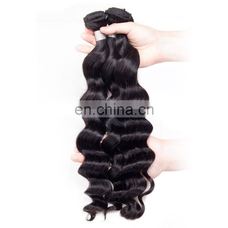Alibaba wholesale virgin natural human hair extensions bundles for black women