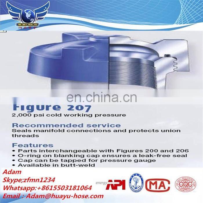stainless steel pipe connector fig602 hammer union with competitive price