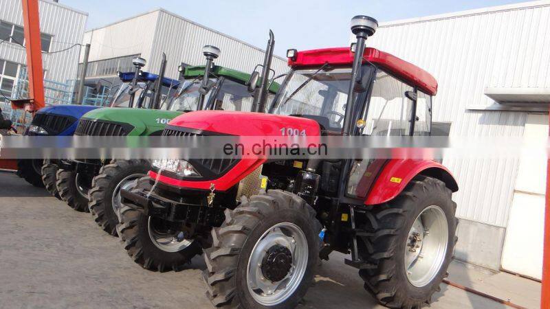 Best price 100hp tractor with cab/air conditioner front end loader