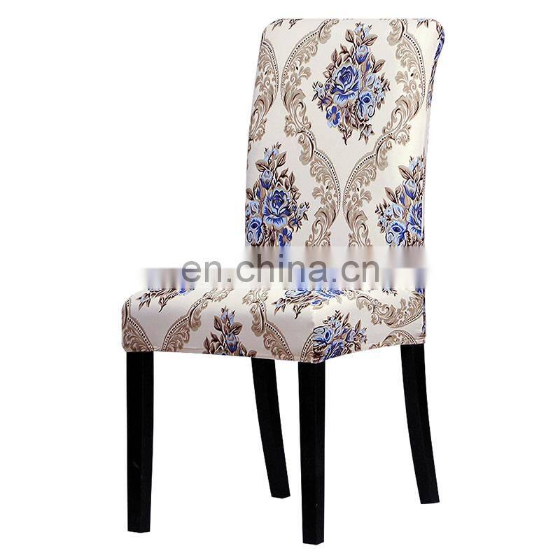 Black Designs Stretch Spandex Chair Covers Elastic Multifunctional Dining Furniture Seat Cover Home For Dining Room