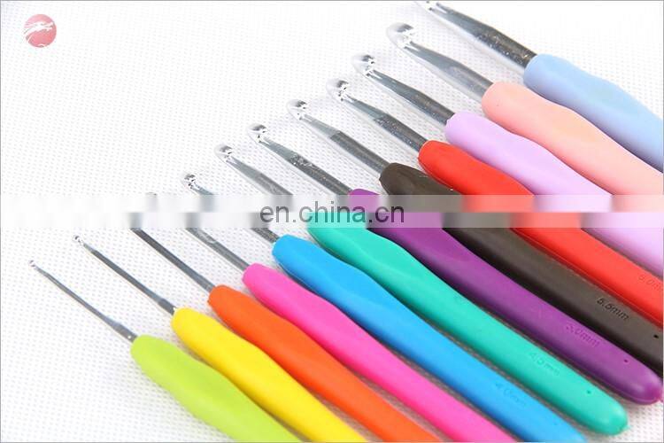 Custom packaging steel crochet hook set crochet hook doubl