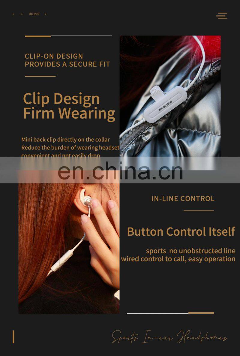 Efficient Time Lasting 20meter Transmission Long Distance White Non-drop Sports Bluetooth Headset V5.0