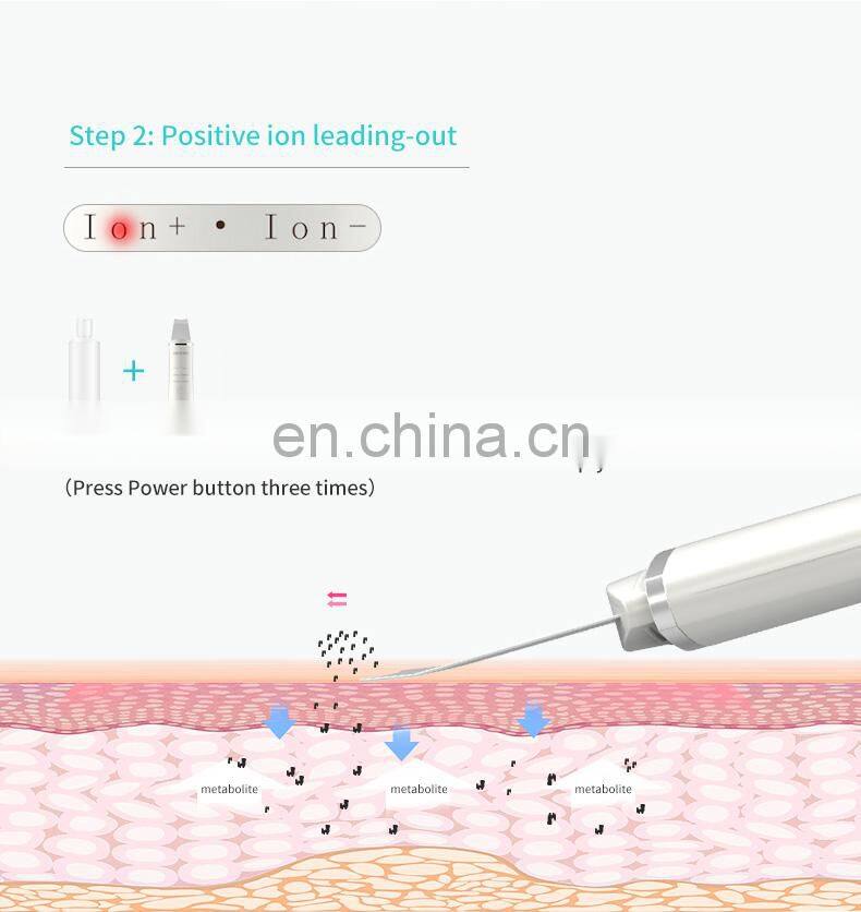 Hot sale ultrasonic machine facial blackhead removal scrubber cleanser