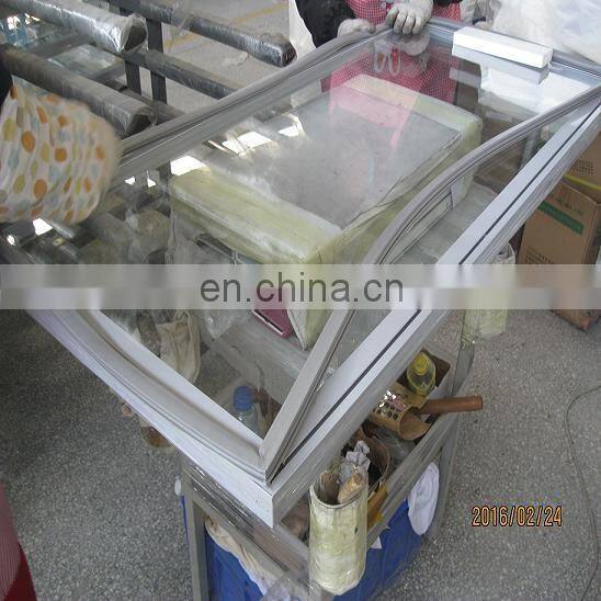 no fogging frozed showcase electric heated glass