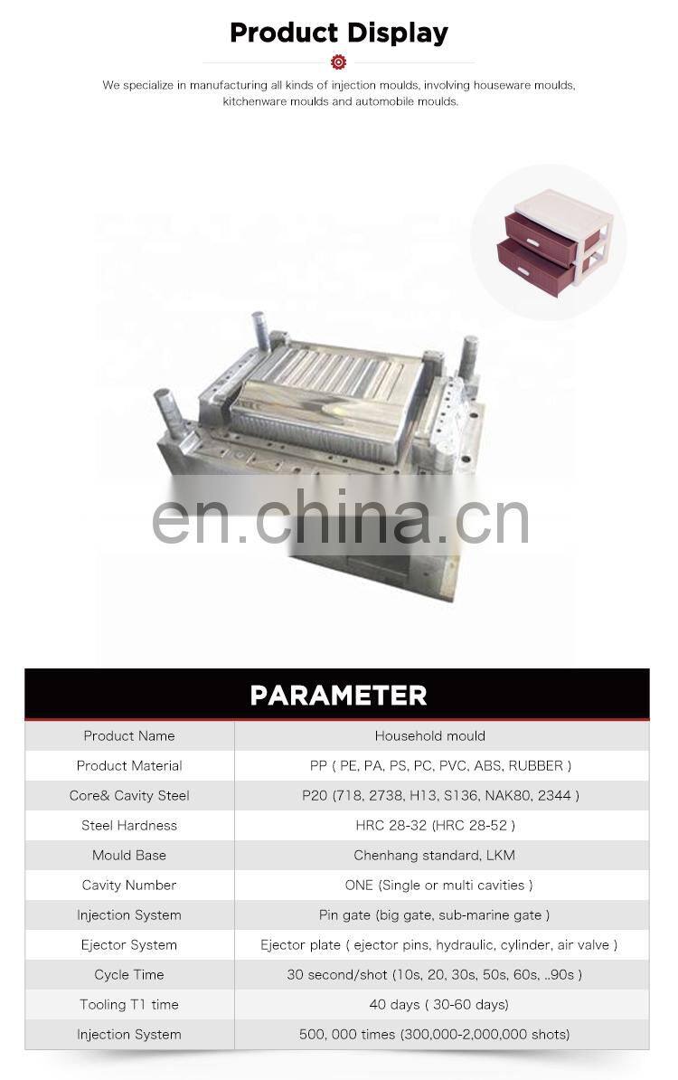 Custom making injection machine plastic storage rack mold