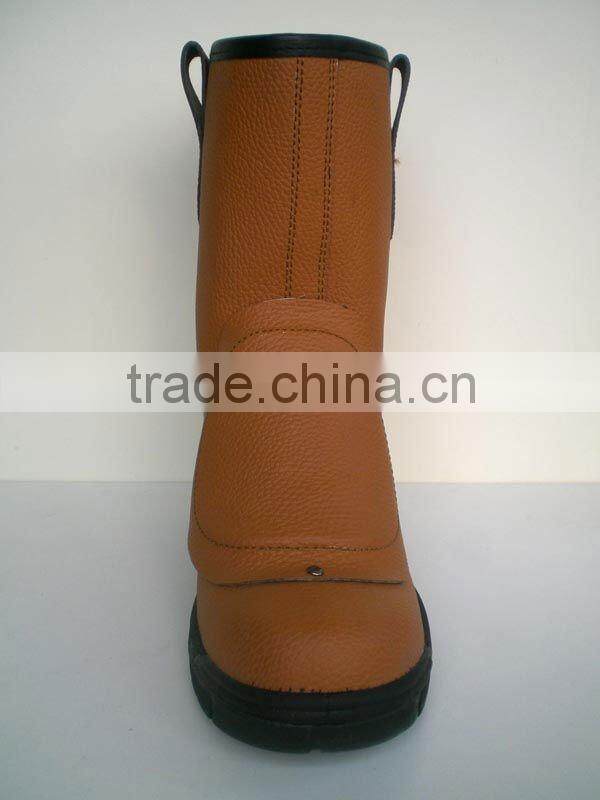 PU injected high-leg safety boot rigger
