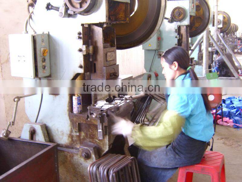 Foldable shopping basket with color fabric and aluminum tube