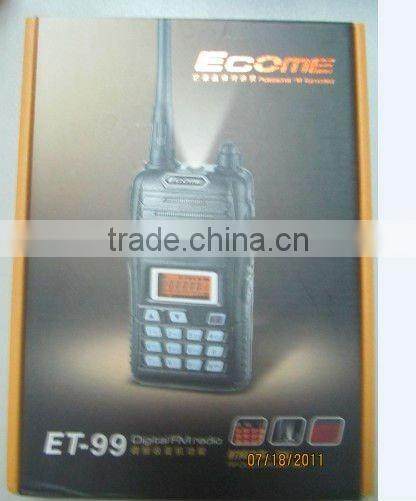 ECOME walkie talkie ET-99 radio fm amateur radio
