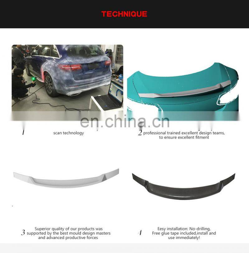 Carbon Fiber Rear Wing Spoiler for Mercedes Benz C Class C205 Coupe 2-Door 2015-2019