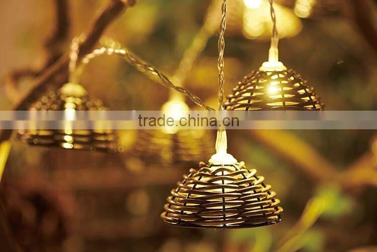 LED Fairy Lights Golden Mesh Teardrop Christmas String Lights Ideal for Wedding, Christmas, Patio, Lawn, Path Party String light