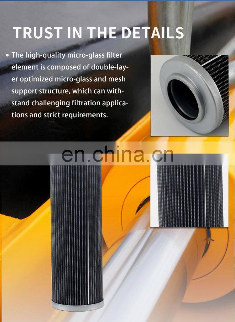 Perforated metal mesh suction PI8315DRG40 filter element tubes