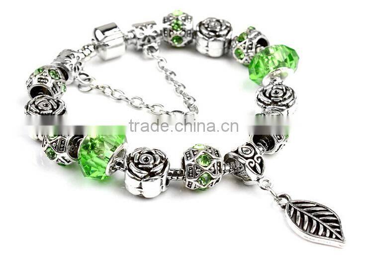 Bead bracelet wholesale bracelet love charm popular glass bead bracelet
