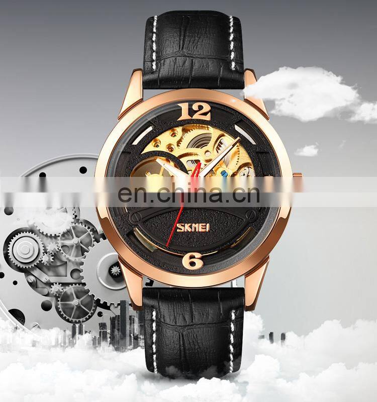 Skmei 9226 Private Label Men Mechanical Watch Analog Fashion Leather Waterproof Automatic Wristwatch