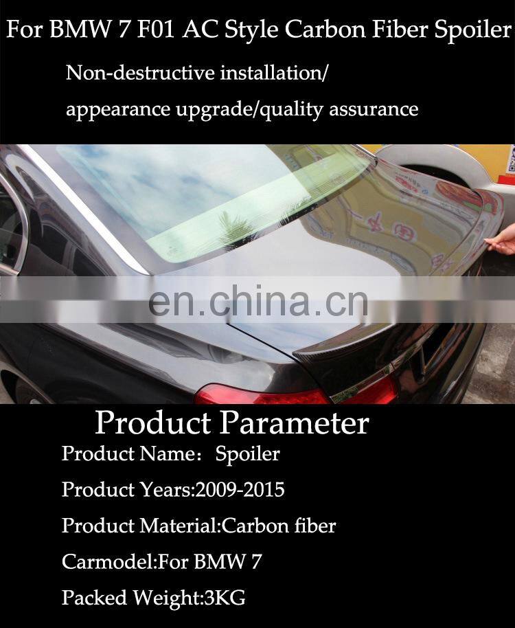 Runde Customized Ac Style F01 Carbon Fiber Spoiler For Bmw 7 Series F01 Trunk Spoiler