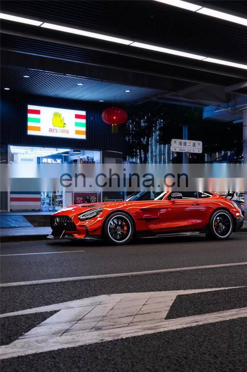 Runde Black Series For Mercedes-Benz Amg GT GTS GTR Upgrade BS Style FRP+Carbon Body Kit Front Rear Bumper Spoiler Fender Hood